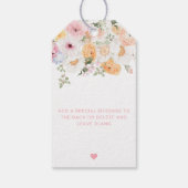 Millie Floral Dank je wel Cadeaulabel (Achterkant)