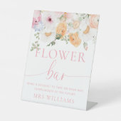 Millie Floral Flower Bar Reclamebord Met Voetstuk (Voorkant)