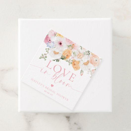 Millie Floral Liefde In Bloom Vrijgezellenfeest Bedankjes Labels (In situ)