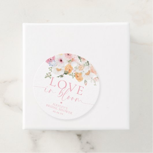 Millie Floral Liefde In Bloom Vrijgezellenfeest Bedankjes Labels (In situ)