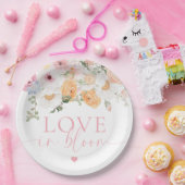 Millie Floral Love In Bloom Bruiloftsfeest Papieren Bordje (Feest)