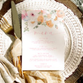 Millie Floral Menu & Bedankt