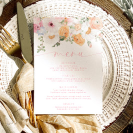 Millie Floral Menu & Bedankt