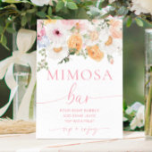 Millie Floral Mimosa Bar Poster