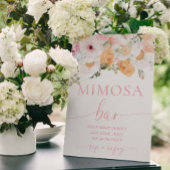 Millie Floral Mimosa Bar Poster