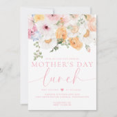 Millie Floral Moederdag Lunch Kaart (Voorkant)