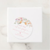 Millie Floral Pop the Champagne Bruidsfeest Bedankjes Labels (In situ)