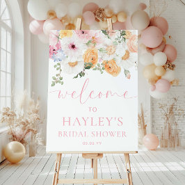 Millie Floral Vrijgezellenfeest Welkomstbord Poster