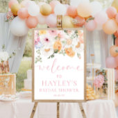 Millie Floral Vrijgezellenfeest Welkomstbord Poster