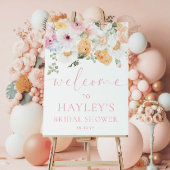 Millie Floral Vrijgezellenfeest Welkomstbord Poster