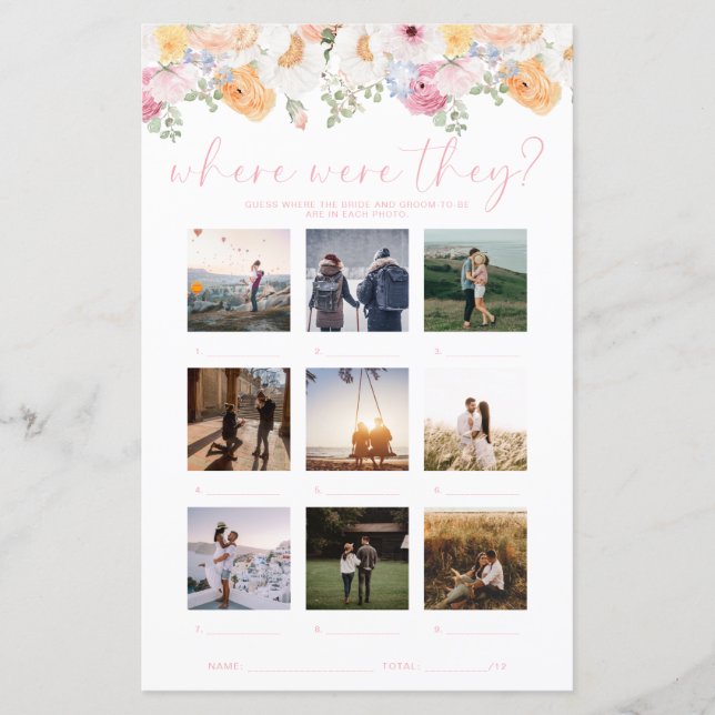 Millie Floral waar waren ze vakantie fotospel (Voorkant)