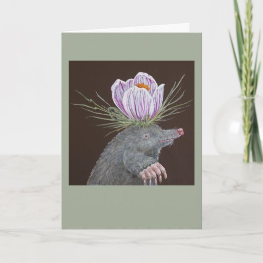 Millie het mol wenskaart kaart (Voorkant)