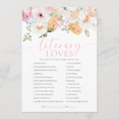 Millie Literary Loves Game Kaart (Voorkant)