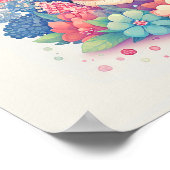 Millie Mae - Cute Bunny Sitting in Flowers Print (Hoek)