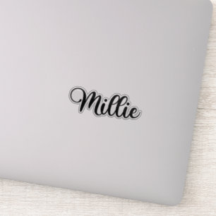 Millie Naam - Handgeschreven kalligrafie Sticker
