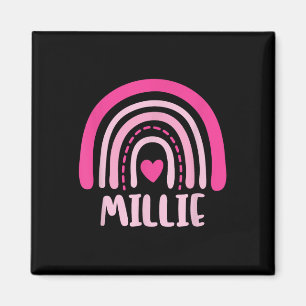 Millie Naam Hart Schattige Gepersonaliseerde Regen Magneet