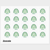 Millie Name Clover Boho Rainbow Vierkante Sticker (Vel)
