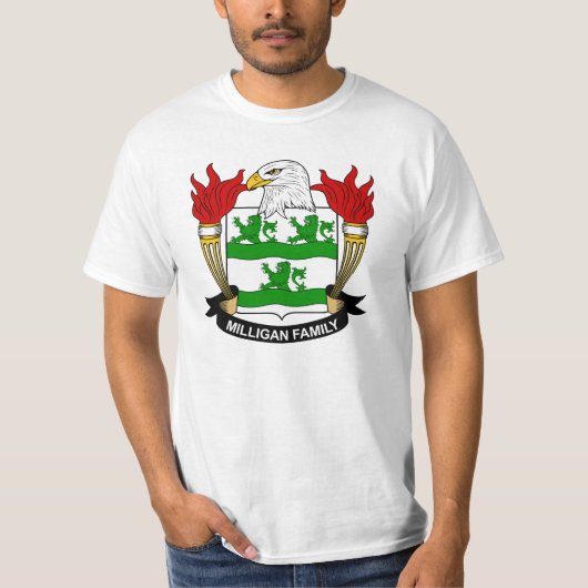 Milligan Family Crest T-shirt (Voorkant)