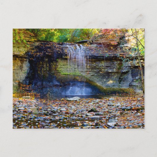 Millikin Falls in Autumn, Columbus, Ohio Briefkaart (Voorkant)