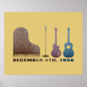 Million Dollar Quartet Instruments - Color Poster (Voorkant)