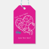 Million Piece Jigsaw Pink Customized Cadeaulabel (Voorkant)