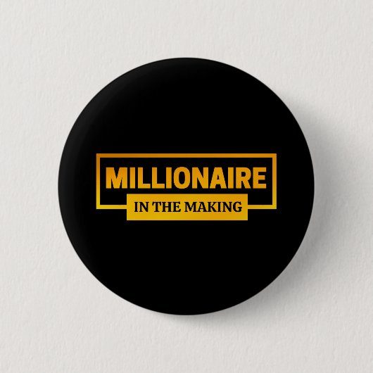MILLIONAIR IN OPKOMST RONDE BUTTON 5,7 CM (Voorkant)