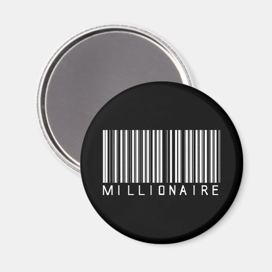 Millionaire barcode magneet (Voorkant / Achterkant)
