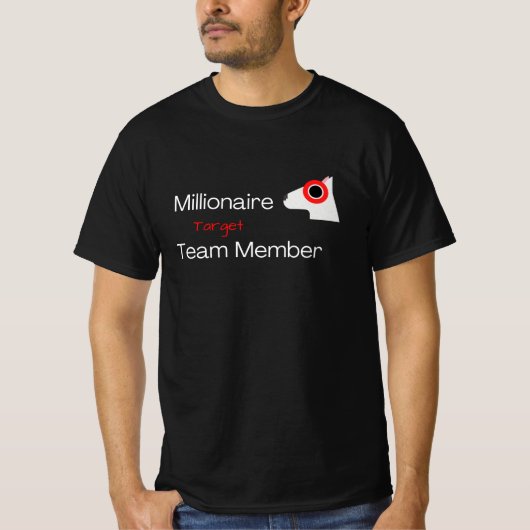 Millionaire Bulleye Doelgroep Essentieel T-shirt (Voorkant)