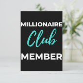 Millionaire Club Lid Bedankkaart (Staand voorkant)
