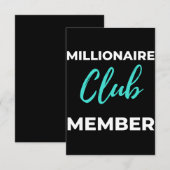 Millionaire Club Lid Bedankkaart (Voorkant / Achterkant)