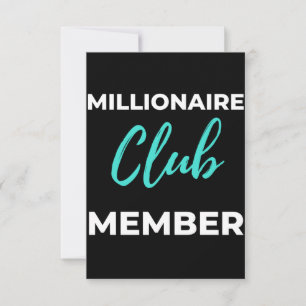 Millionaire Club Lid Bedankkaart