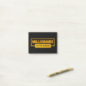 MILLIONAIRE IN DE MAAK POST-IT® NOTES (Op bureau)