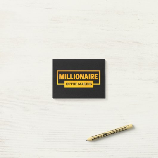 MILLIONAIRE IN DE MAAK POST-IT® NOTES (Op bureau)