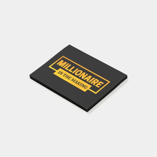 MILLIONAIRE IN DE MAAK POST-IT® NOTES (Schuin)