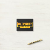 MILLIONAIRE IN DE MAAK POST-IT® NOTES (Op bureau)
