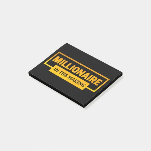 MILLIONAIRE IN DE MAAK POST-IT® NOTES (Schuin)