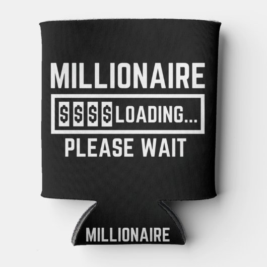 Millionaire Loading Please Wait Blikjeskoeler (Voorkant)