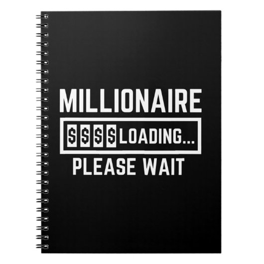 Millionaire Loading Please Wait Notitieboek (Voorkant)