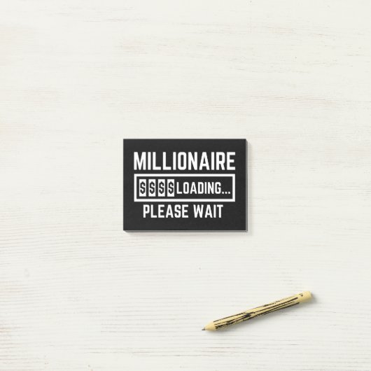 Millionaire Loading Please Wait Post-it® Notes (Op bureau)