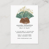 Millionaire Mindset Hair en Nails Beauty Salon Visitekaartje (Achterkant)