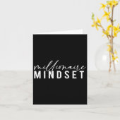 Millionaire Mindset Inspirerend geest Motivaties Kaart (Gele Bloem)