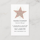 Millionaire Mindset Interior Designer Visitekaartje (Achterkant)