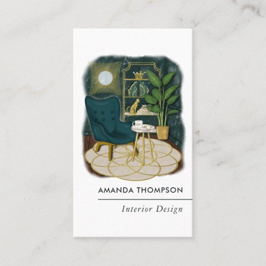 Millionaire Mindset Interior Designer Visitekaartje (Voorkant)