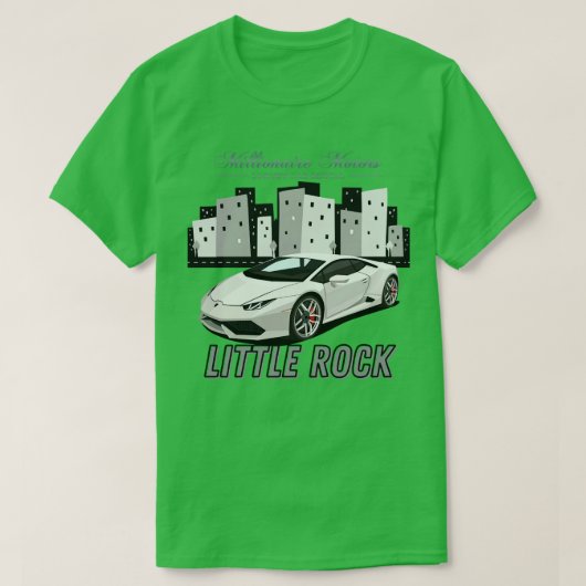 MILLIONAIRE MOTORS LITTLE ROCK GREY LAMBO T-SHIRT (Design voorkant)
