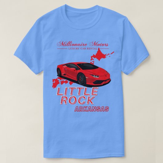 Millionaire Motors Little Rock Red Lambo T-shirt (Design voorkant)
