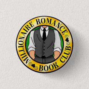 Millionaire Romance Boek Club Badge Ronde Button 3,2 Cm