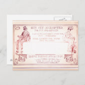 Millionaire Victoriaans roepkaart Briefkaart (Voorkant / Achterkant)