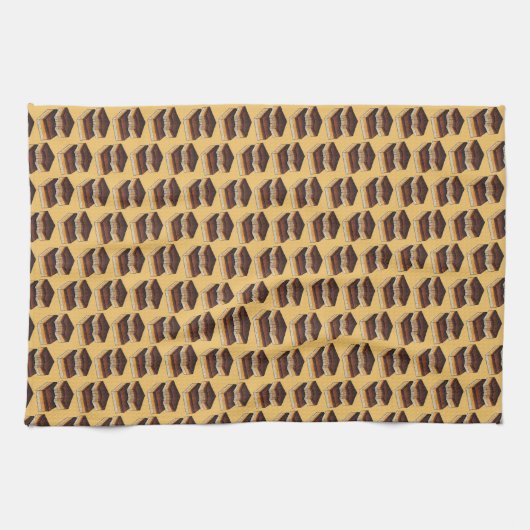 Millionaire's Shortbread Caramel Squares Slice Theedoek (Horizontaal)