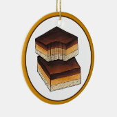 Millionaire's Shortbread Caramel Squares UK Food Keramisch Ornament (Rechts)