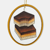 Millionaire's Shortbread Caramel Squares UK Food Keramisch Ornament (Links)